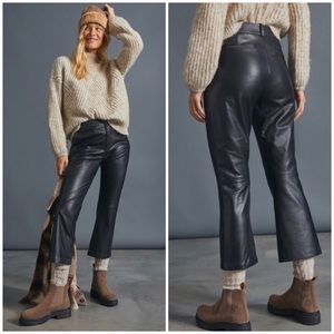 NWT ANTHROPOLOGIE JOLENE CROPPED FLARE TROUSERS